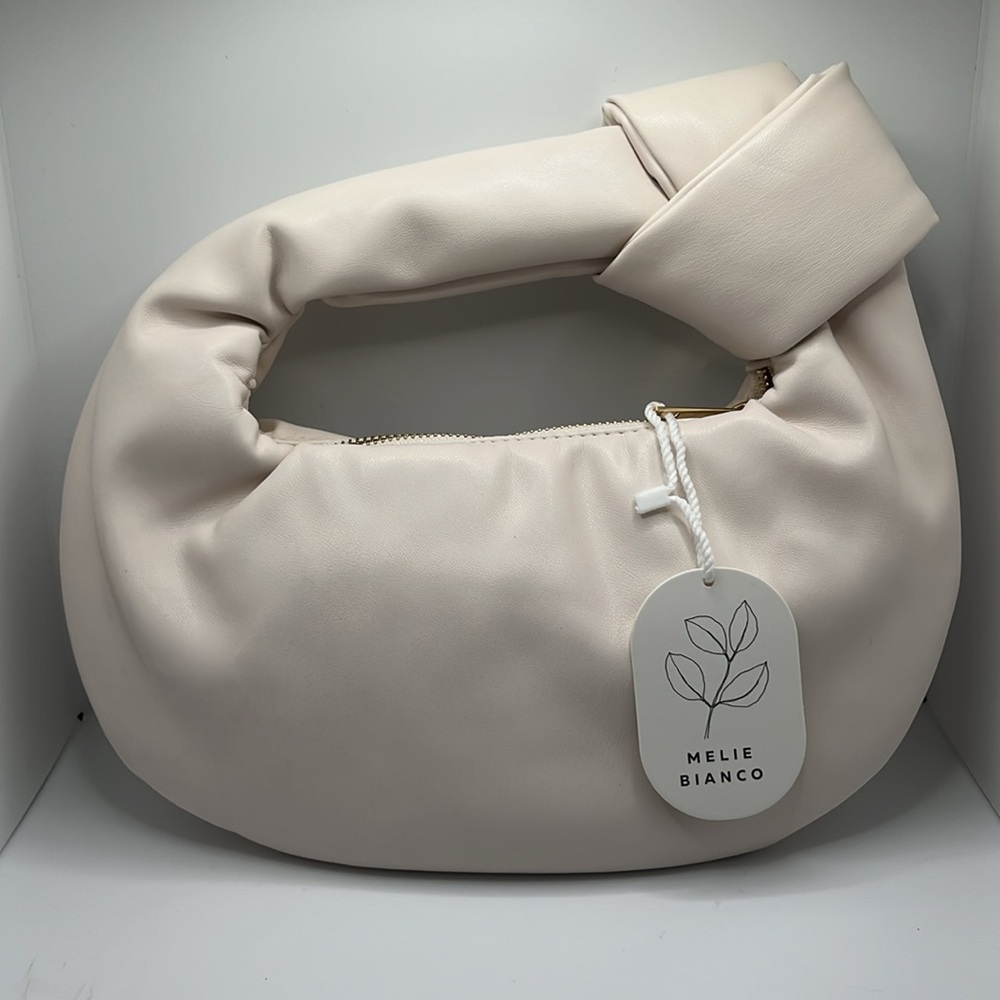 NWT MELIE BIANCO ALEXANDRA VEGAN LEATHER TOP HANDLE PUFFY BAG - Picture 5 of 9
